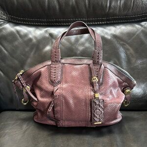 Elegant Oryany plum Leather Handbag